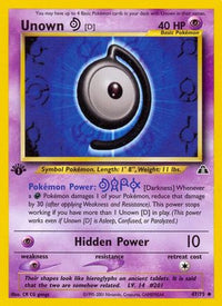 Unown [D] 047  - Unlimited Neo Discovery - Uncommon