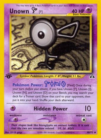 Unown [F] 048  - Unlimited Neo Discovery - Uncommon