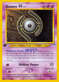 Unown [H] (28/105) [Neo Destiny] 1st Edition - Rare