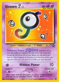 Unown [J] 038  WoTC Promo - Promo