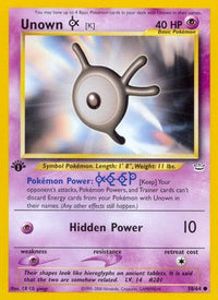 Unown [K] 058  - Unlimited Neo Revelation - Common