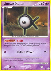 Unown [K]  Secret Wonders - Uncommon