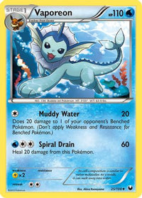 Vaporeon 025/108  Dark Explorers - Uncommon