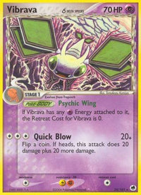 Vibrava (Delta Species) 024/101  - Reverse Holofoil Dragon Frontiers - Rare