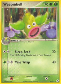 Weepinbell  - Reverse Holofoil Legend Maker - Uncommon