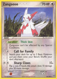 Zangoose 025  Power Keepers - Rare