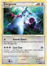 Zangoose  Call of Legends - Rare