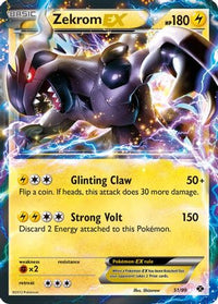 Zekrom EX  - Holofoil Next Destinies - Ultra Rare
