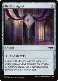 Orzhov Signet [Tarkir: Dragonstorm Commander]