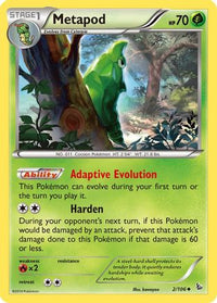 Metapod 002  XY  Flashfire - Uncommon