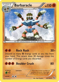 Barbaracle 049  XY  Flashfire - Rare