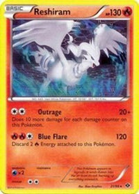 Reshiram - 21/99 (Next Destinies)/099  - Holofoil Deck Exclusives - Holo Rare
