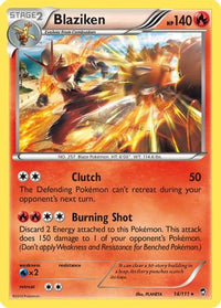 Blaziken 014  - Holofoil XY  Furious Fists - Holo Rare