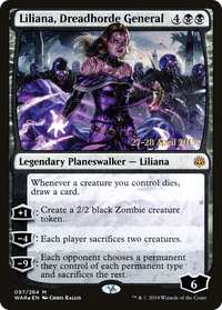 Liliana, Dreadhorde General [War of the Spark Prerelease Promos]