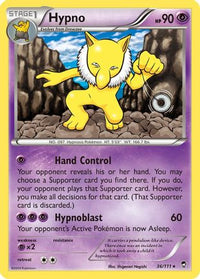 Hypno 036  XY  Furious Fists - Rare