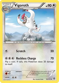 Vigoroth 082  XY  Furious Fists - Uncommon