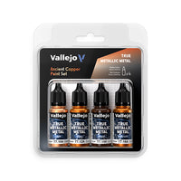 True Metallic Metal Set: Ancient Copper (4 Color Set), 18 ml.