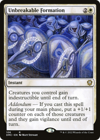 Unbreakable Formation [Dominaria United Commander]