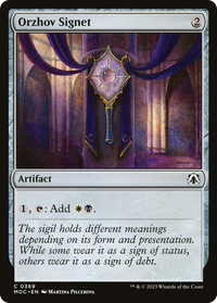 Orzhov Signet [March of the Machine Commander]
