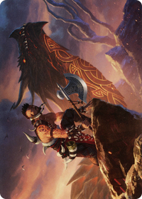 Dragonkin Berserker // Dragonkin Berserker -  (Borderless) (ASKHM-032) - Art Series: Kaldheim