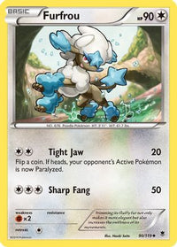 Furfrou 090  XY  Phantom Forces - Uncommon