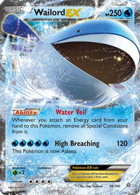 Wailord EX 038  - Holofoil XY  Primal Clash - Ultra Rare