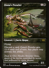Oona's Prowler (Foil Etched) -  Foil (2X2-443) - Double Masters 2022