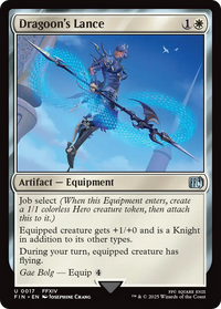 Dragoon's Lance -  Foil (FIN-017) - FINAL FANTASY