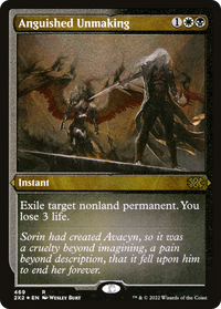 Anguished Unmaking (Foil Etched) -  Foil (2X2-469) - Double Masters 2022