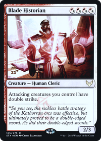 Blade Historian [Strixhaven: School of Mages Prerelease Promos]