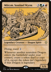Miirym, Sentinel Wyrm (Showcase) [Commander Legends: Battle for Baldur's Gate]