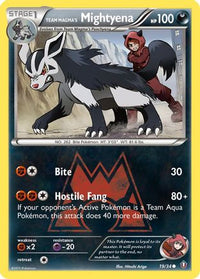 Team Magma's Mightyena 019  Double Crisis - Common