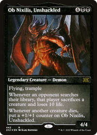 Ob Nixilis, Unshackled (Foil Etched) -  Foil (2X2-442) - Double Masters 2022