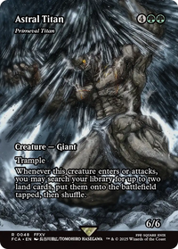 Primeval Titan -  / Astral Titan (Borderless) Foil (FCA-048) - FINAL FANTASY: Through the Ages