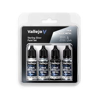 True Metallic Metal Set: Sterling Silver (4 Color Set), 18 ml.