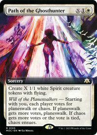 Path of the Ghosthunter (MOC-105) - March of the Machine Commander: (Extended Art) Foil