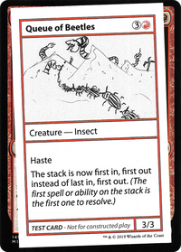Queue of Beetles (2021 Edition) [Mystery Booster Playtest Cards]