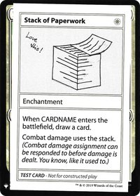 Stack of Paperwork [Mystery Booster Playtest Cards]