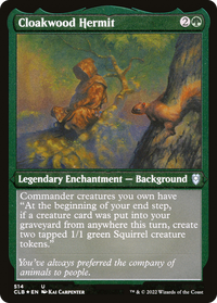 Cloakwood Hermit (Foil Etched) -  Foil (CLB-514) - Commander Legends: Battle for Baldur's Gate