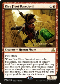 Dire Fleet Daredevil [Rivals of Ixalan Prerelease Promos]