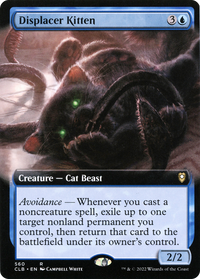 Displacer Kitten (Extended Art) [Commander Legends: Battle for Baldur's Gate]