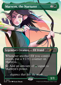 Marwyn, the Nurturer -  (Borderless) Foil (SLD-1960) - Secret Lair Drop