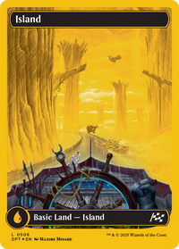 Island - : (Full Art) Foil (DFT-508) - Aetherdrift
