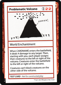 Problematic Volcano (2021 Edition) [Mystery Booster Playtest Cards]