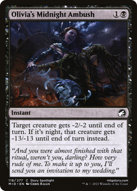 Olivia's Midnight Ambush [Innistrad: Midnight Hunt]