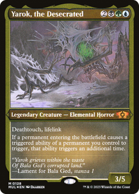 Yarok, the Desecrated (Foil Etched) -  Foil (MUL-128) - Multiverse Legends