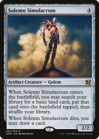 Solemn Simulacrum [Duel Decks: Elves vs. Inventors]