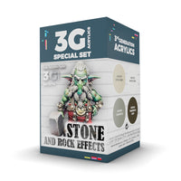 AK Interactive Wargame Color Set Stone And Rock Effects