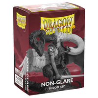 Blood Red - Non-Glare - Matte Sleeves - Standard Size