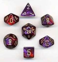 Chessex Polyhedral Set Gemini Purple/Red